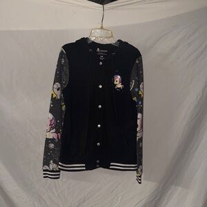 Tokidoki Black Varsity Jacket with Graphic Sleeves